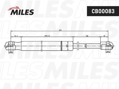 Амортизатор багажника Miles CB00083
