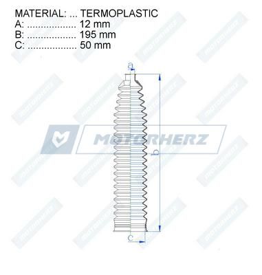Пыльник рулевой рейки MotorHerz RDZ0449MG