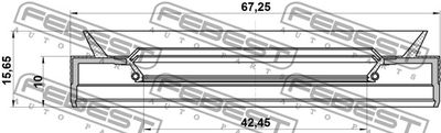 Сальник привода FEBEST 95PES44671016C