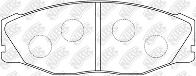 Колодки тормозные дисковые NIBK PN1157