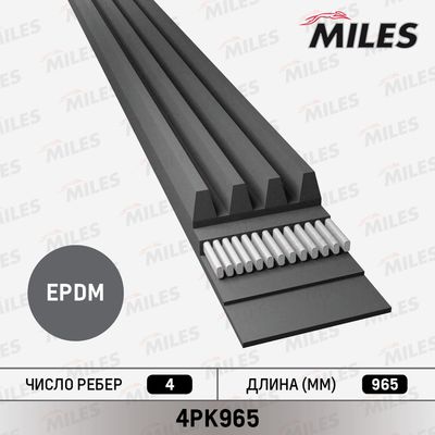 Ремень поликлиновой Miles 4PK965