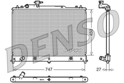 Радиатор DENSO DRM44025