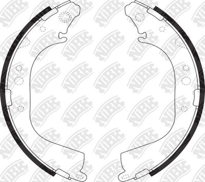 Колодки тормозные барабанные NIBK FN2305