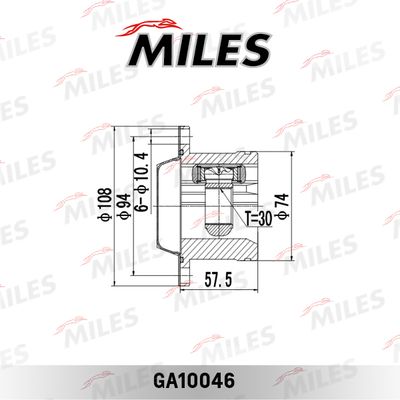 ШРУС внутренний Miles GA10046