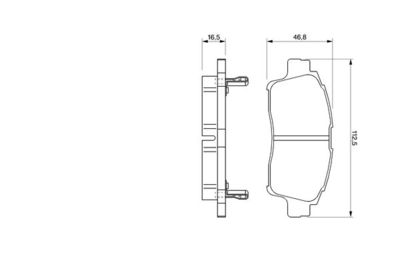 Колодки тормозные дисковые передние BOSCH 0986424535