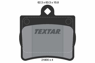 Колодки тормозные дисковые комплект TEXTAR 2190003
