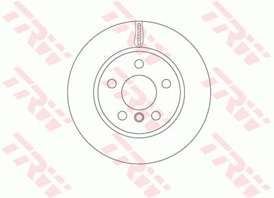 Диск тормозной передний TRW DF6799