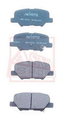 Колодки тормозные дисковые задние AKYOTO AKD05202