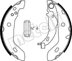 Колодки тормозные барабанные METELLI 530235