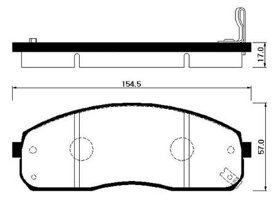 Колодки тормозные дисковые HSB HP1023