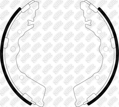 Колодки тормозные барабанные NIBK FN0674