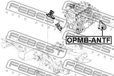 Опора двигателя задняя GENERAL MOTORS 96626828