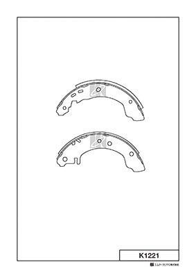 Колодки тормозные барабанные MK KASHIYAMA K1221