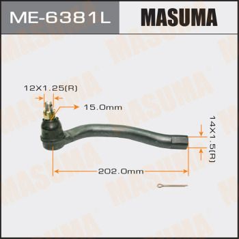 Наконечник рулевой левый Masuma ME6381L