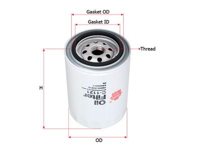 Фильтр масляный SAKURA C1121