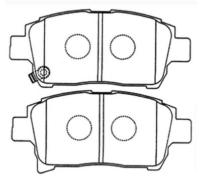 Колодки тормозные дисковые передние AKYOTO AKD1133