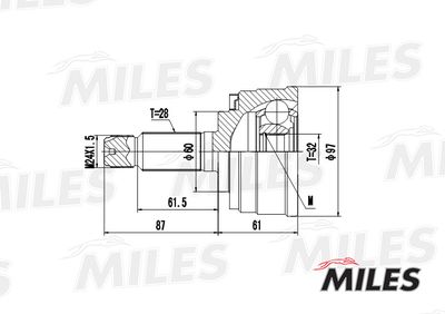ШРУС наружный Miles GA20152