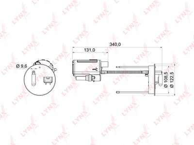 Фильтр топливный LYNXauto LF976M