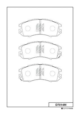 Колодки тормозные дисковые MK KASHIYAMA D7014M