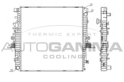 Радиатор системы охлаждения KALE 350200
