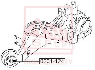 Сайлентблок задней подвески продольных рычагов ТОЧКА ОПОРЫ 2061237