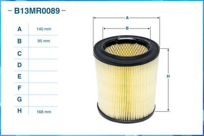 Фильтр воздушный CWORKS B13MR0089