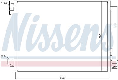 Радиатор кондиционера NISSENS 940321