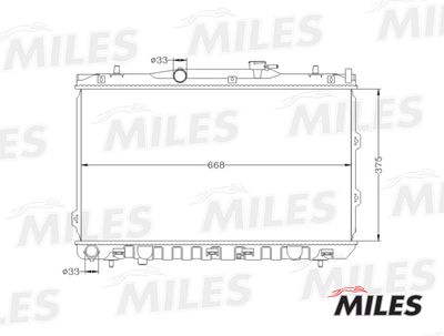 Радиатор Miles ACRB055
