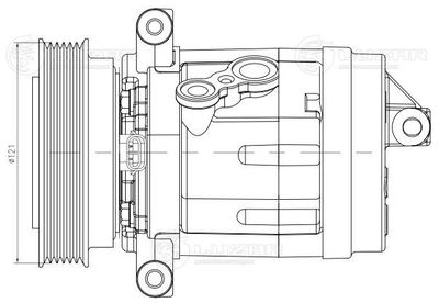 Компрессор кондиционера LUZAR LCAC0532