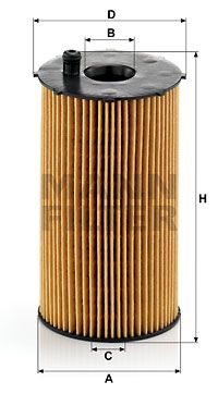 Фильтр масляный MANN-FILTER HU9341X