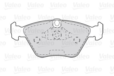Комплект колодок для дискового тормоза VALEO 301310