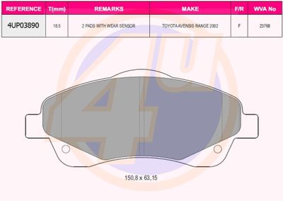 Колодки тормозные дисковые передние GANZ GIJ09430