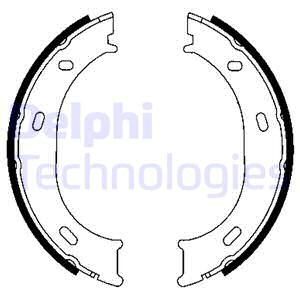 Колодки тормозные барабанные комплект DELPHI LS1905
