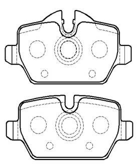Колодки тормозные дисковые HSB HP9693