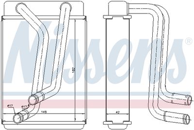 Радиатор отопителя NISSENS 77508