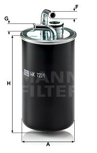 Фильтр топливный MANN-FILTER WK7221