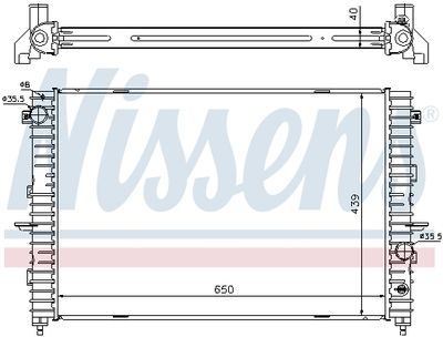 Радиатор системы охлаждения NISSENS 64313A