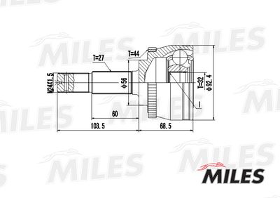ШРУС наружный Miles GA20316