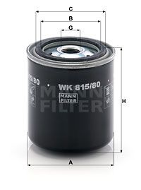 Фильтр топливный MANN-FILTER WK81580