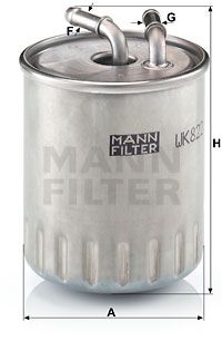 Фильтр топливный MANN-FILTER WK8223