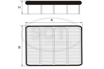 Фильтр воздушный SCT Germany SB2107