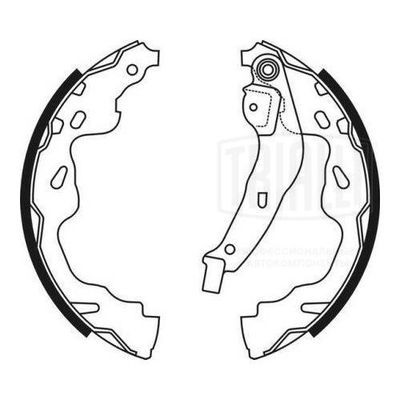 Колодки тормозные барабанные TRIALLI GF4403