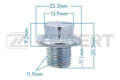 Пробка сливная Zekkert BE3250