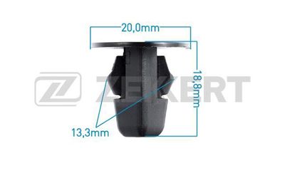 Клипса крепежная Zekkert BE1849