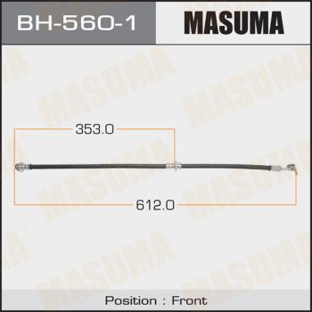 Шланг тормозной передний правый Masuma BH5601