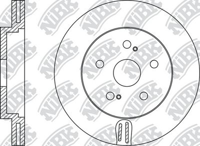 Диск тормозной передний NIBK RN1210