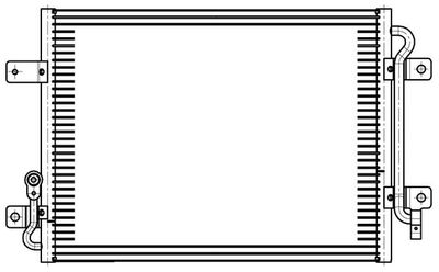 Радиатор кондиционера LUZAR LRAC1662