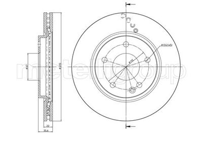 Диск тормозной METELLI 230598C