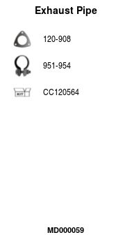 Труба приемная глушителя POLMOSTROW 17624