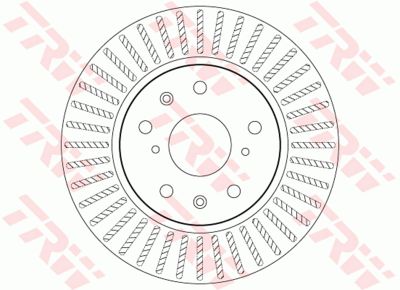 Диск тормозной передний TRW DF7398